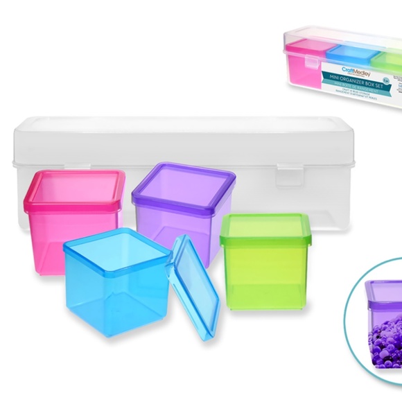 3 Sets of 5 pcs Desktop Organizer Box Set 4 Storage Box in a Big Box - Picture 4 of 7